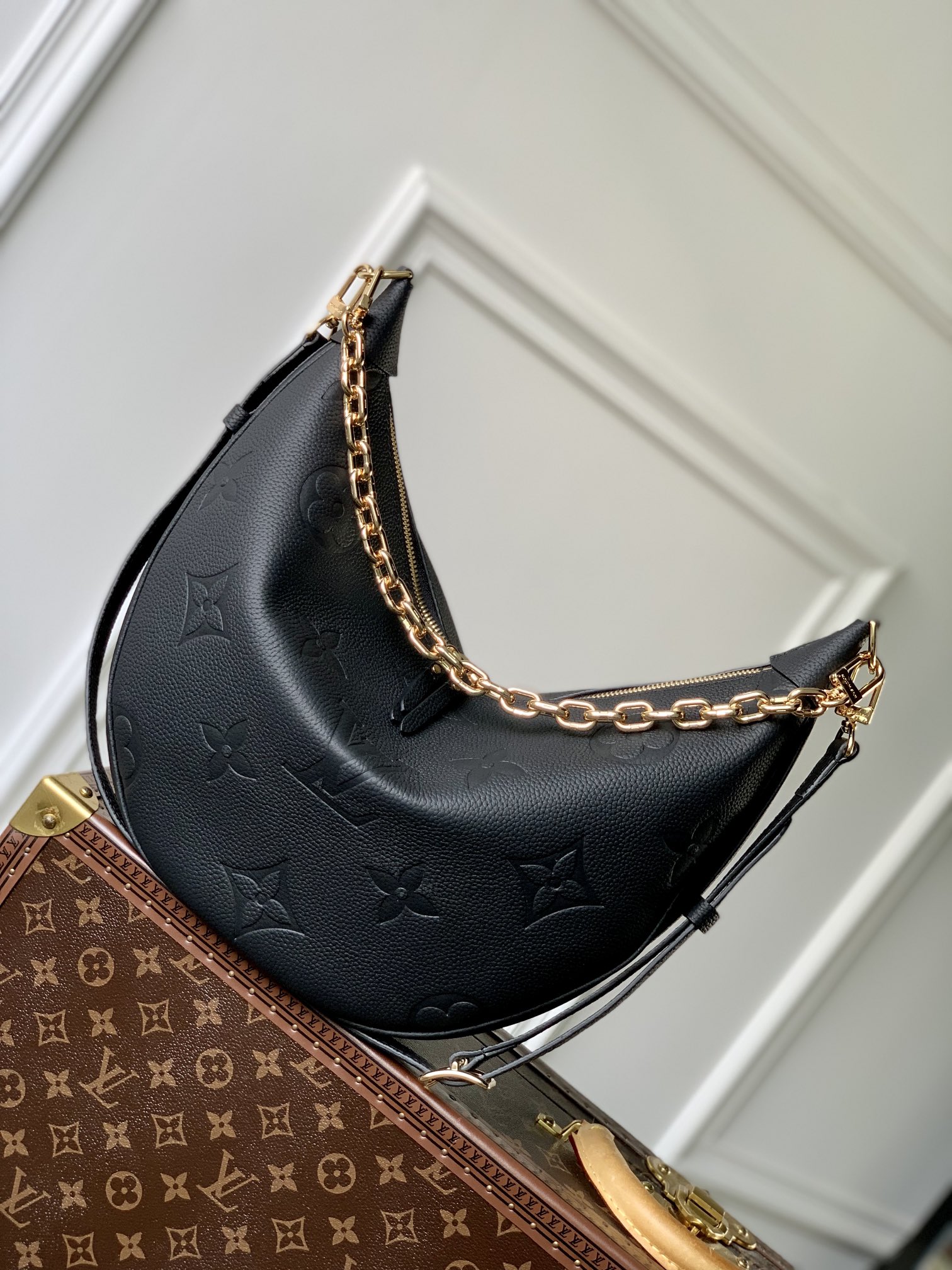 Louis Vuitton Bags Handbags 2023 Replica Wholesale Cheap Sales Online
 Empreinte​ Cowhide Loop Hobo Chains M46725