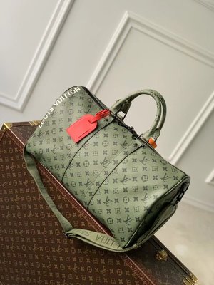 Louis Vuitton LV Keepall Travel Bags Green Monogram Canvas Fall Collection M23963
