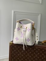 Louis Vuitton LV NeoNoe Bucket Bags Pink Purple Empreinte​ M45709