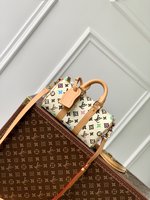 Louis Vuitton LV Keepall Tassen handtassen Wit Canvas M24849