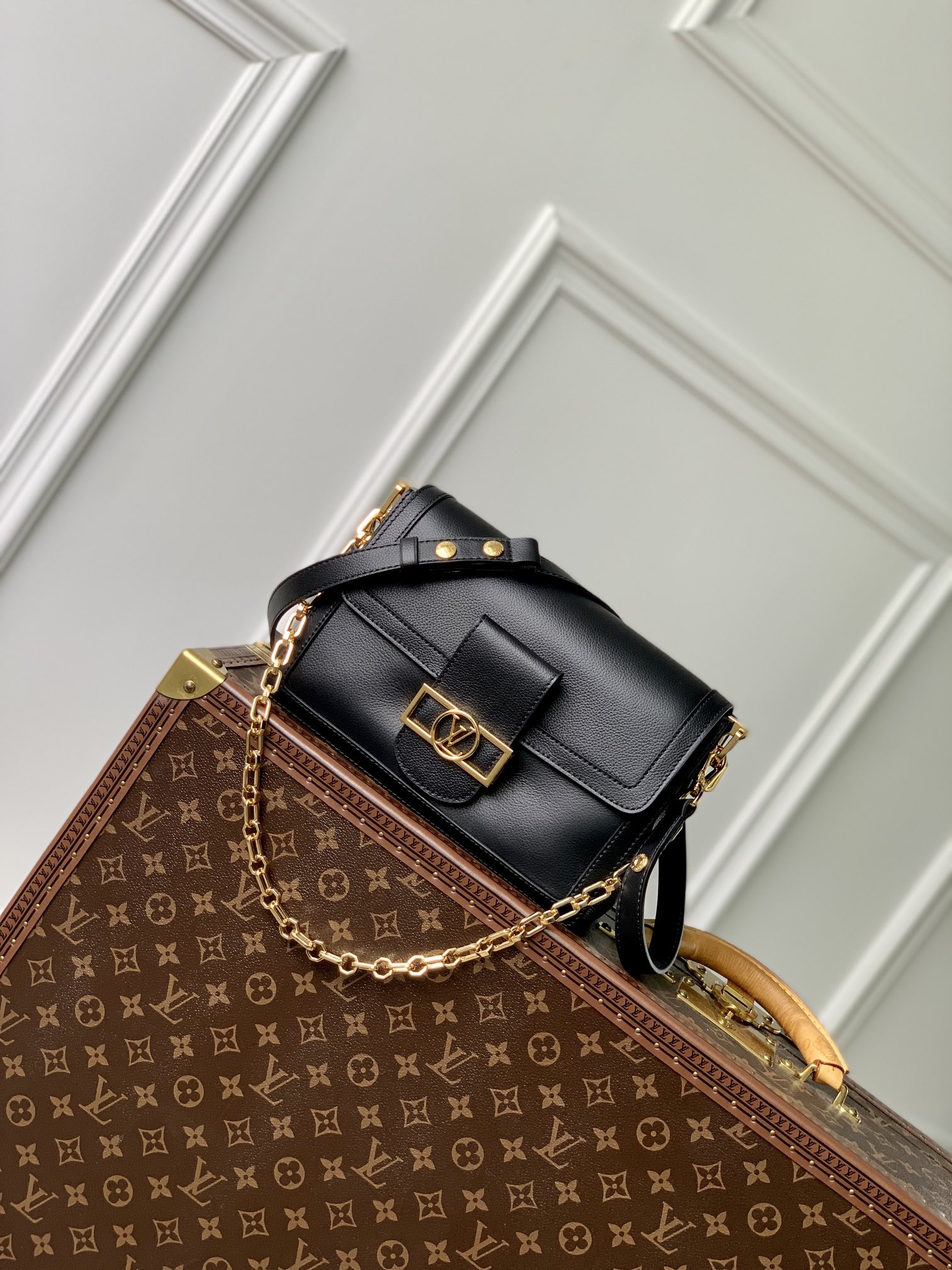 Louis Vuitton LV Dauphine Bags Handbags Black Cowhide Spring/Summer Collection Fashion M25050
