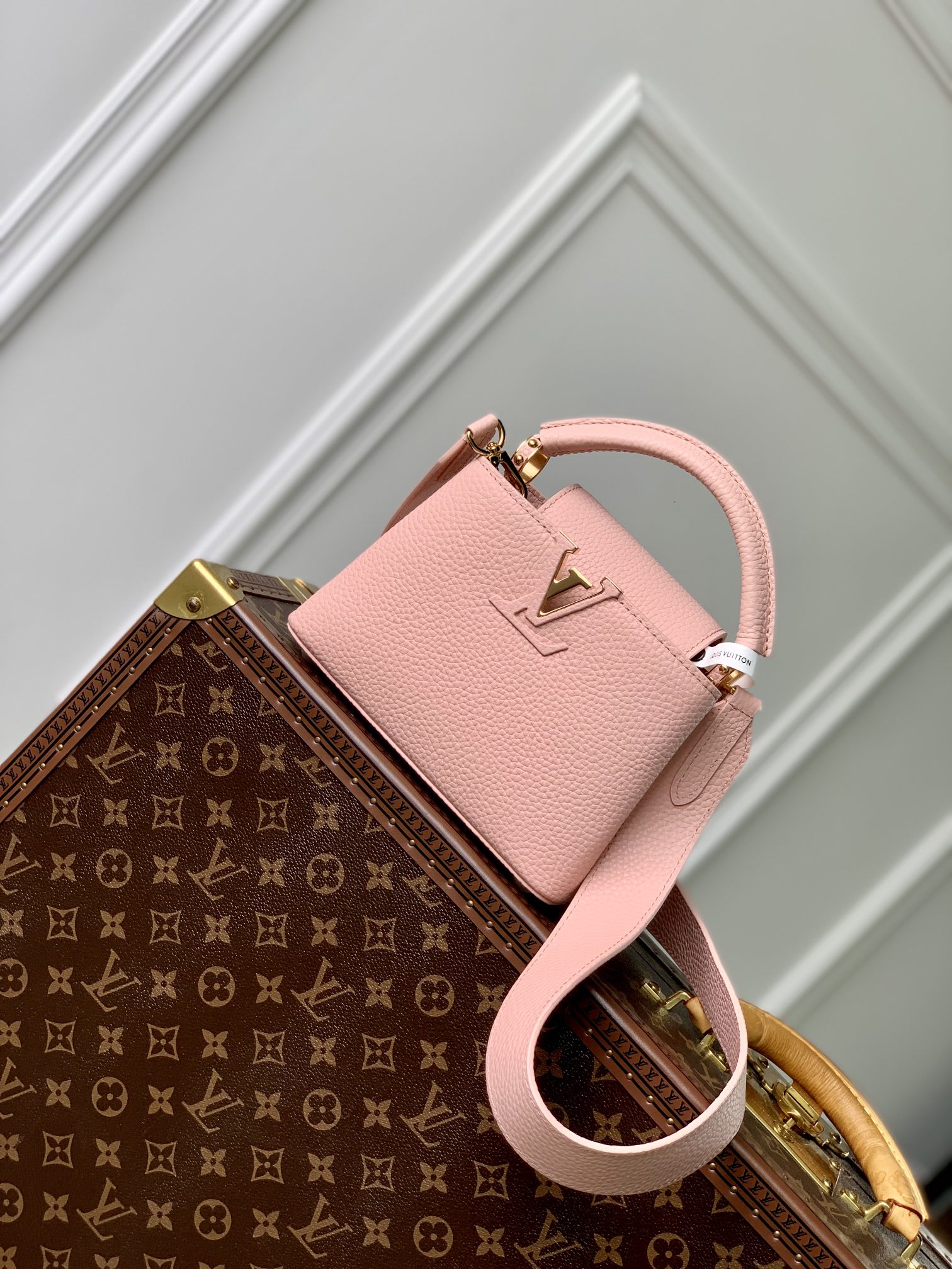 Louis Vuitton LV Capucines Bags Handbags Pink Calfskin Cowhide Mini M23792