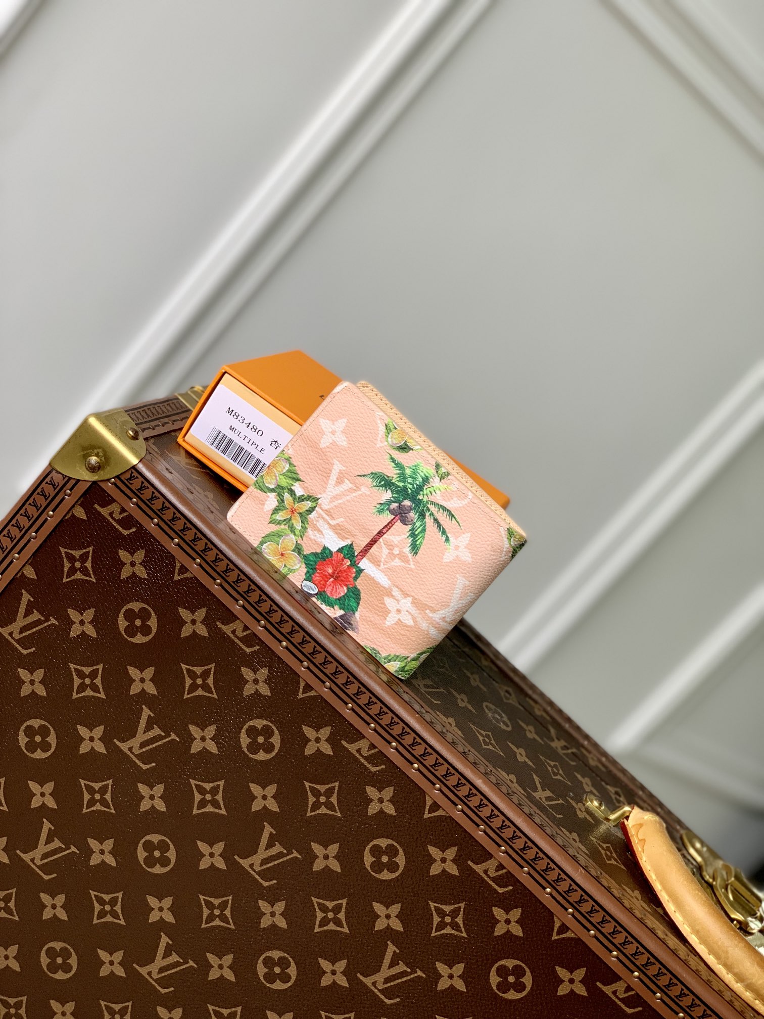 Louis Vuitton Replica
 Wallet Apricot Color Printing Canvas M83468