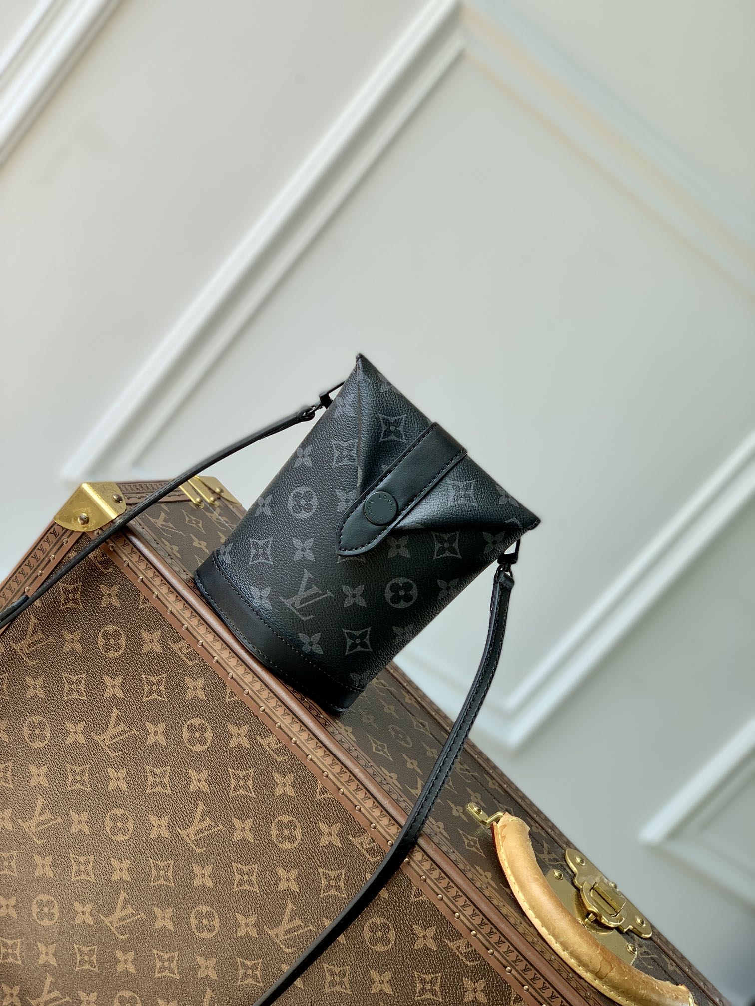 Louis Vuitton Tassen handtassen Clutches Monogram Canvas Envelope Envelop M11613