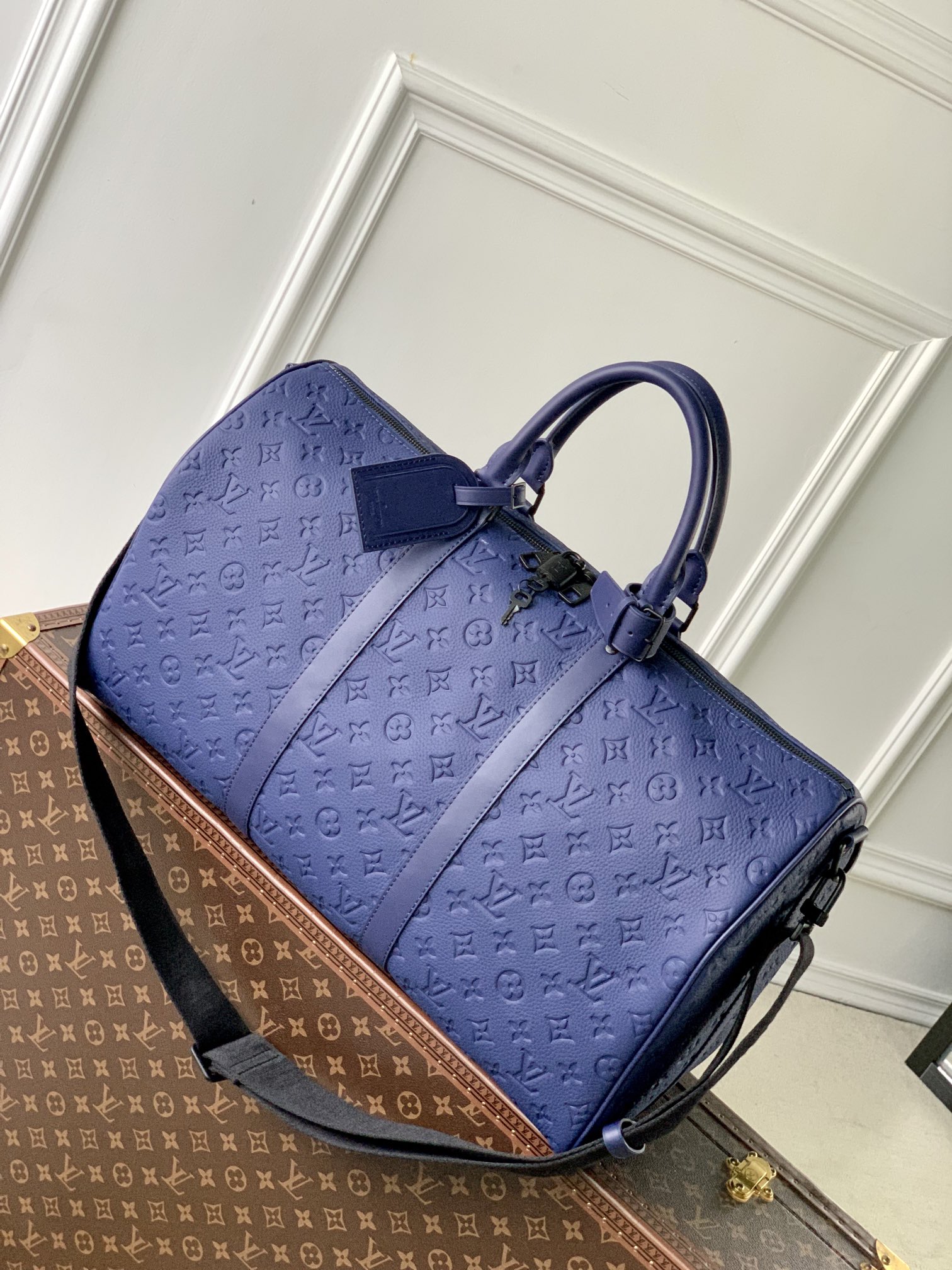 Louis Vuitton LV Keepall Blauw Donkerblauw M44810