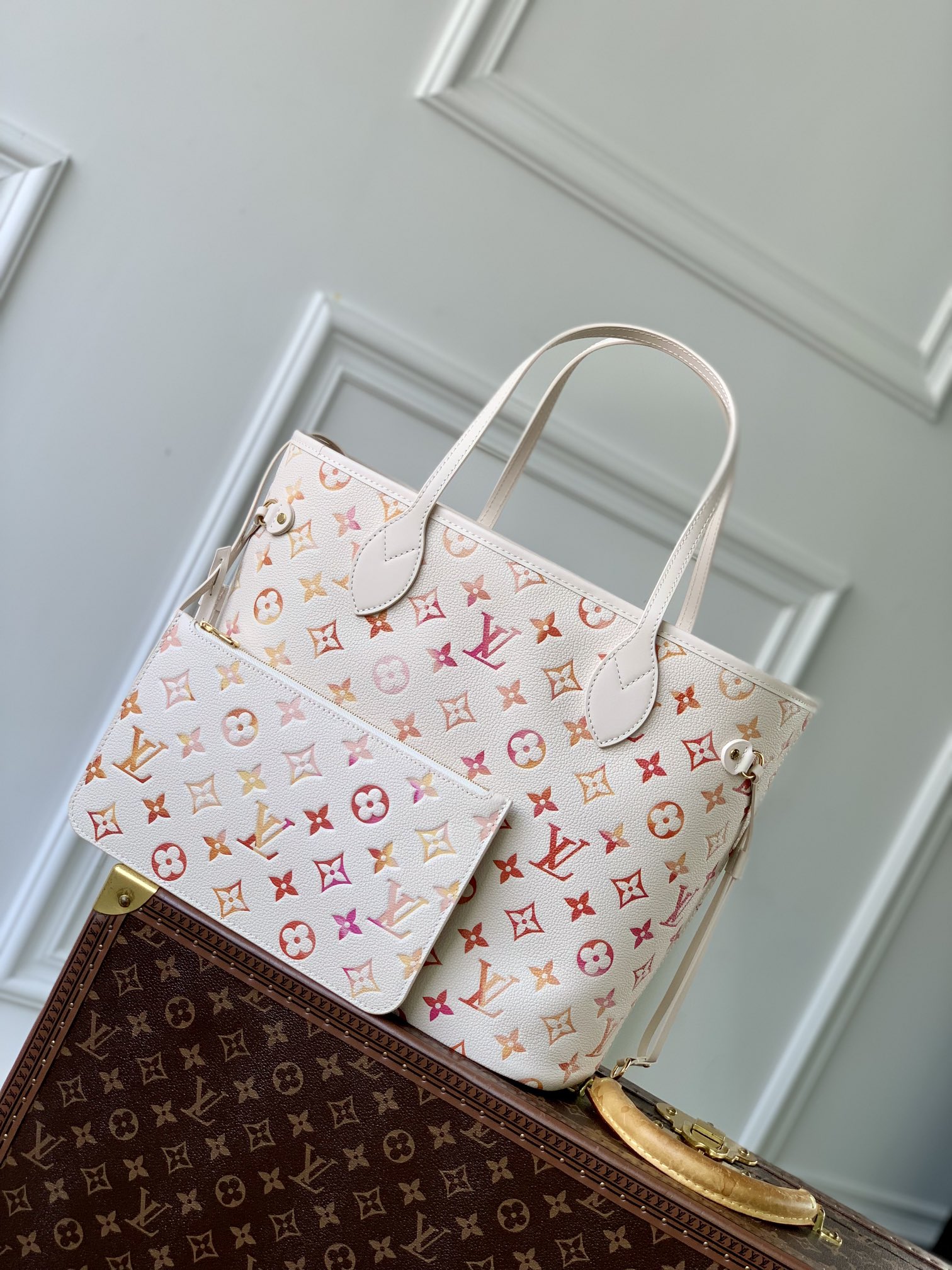 The Best Quality Replica
 Louis Vuitton LV Neverfull Tote Bags Printing Empreinte​ M47080