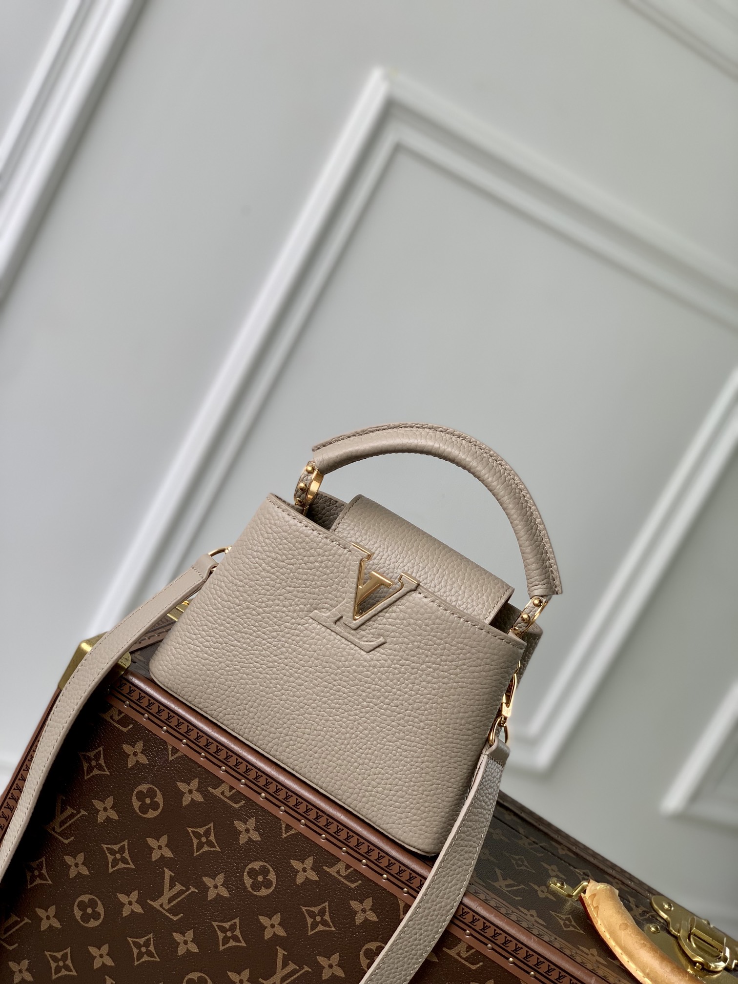 Louis Vuitton LV Capucines Replica
 Bags Handbags Top quality Fake
 Taurillon Cowhide Mini M24727