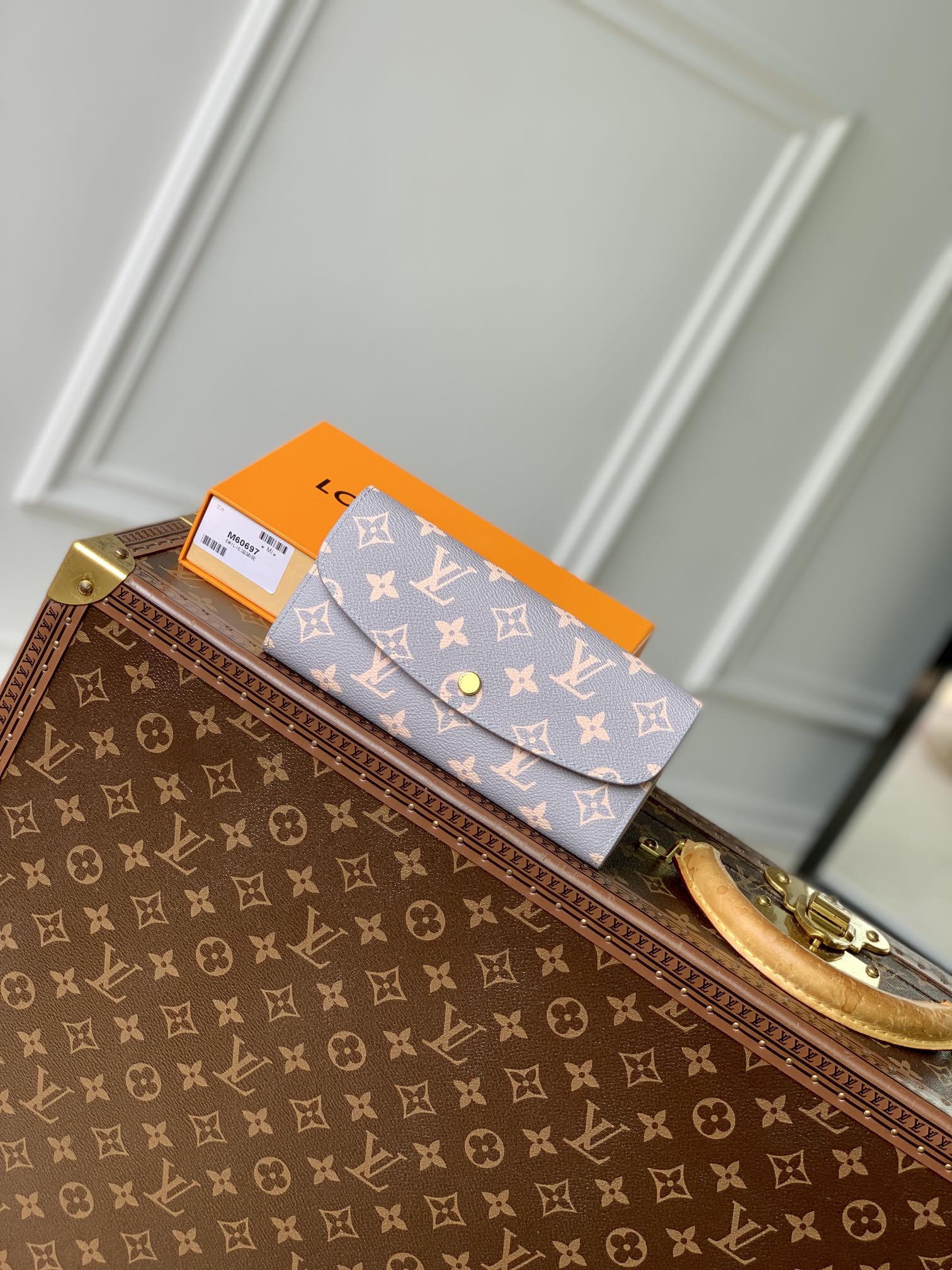 Louis Vuitton Portefeuille Monogram Canvas Koeienhuid