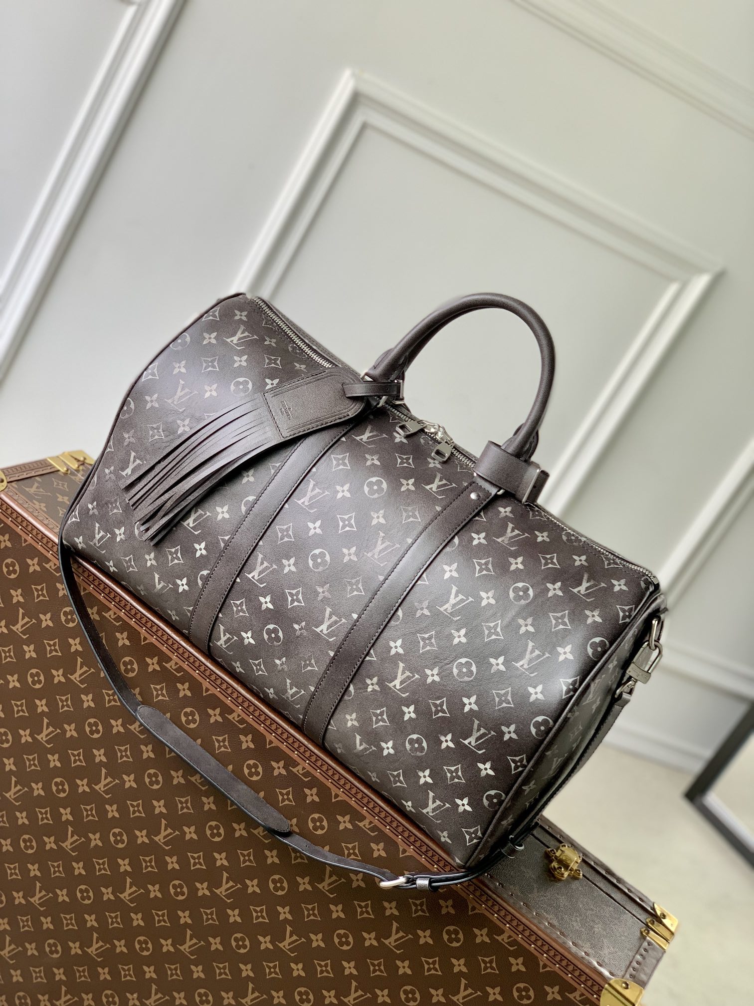 Louis Vuitton LV Keepall Tassen Reis Tas Koeienhuid Herfst/winter collectie