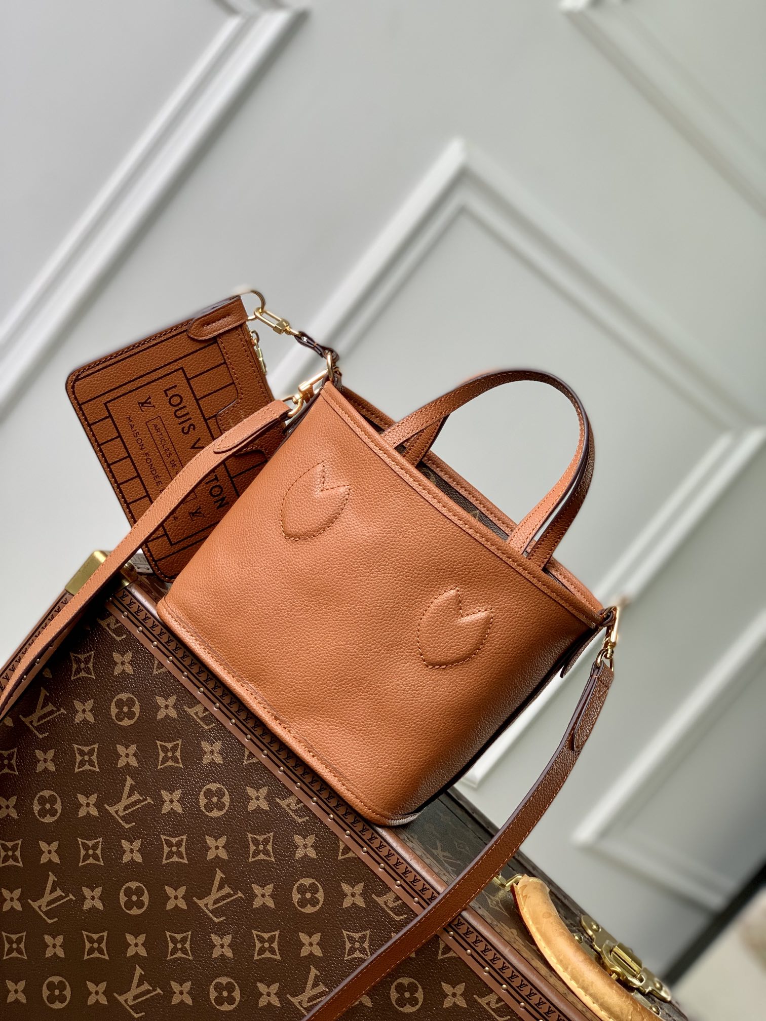 Louis Vuitton LV Neverfull Bags Handbags Brown Monogram Canvas M12099