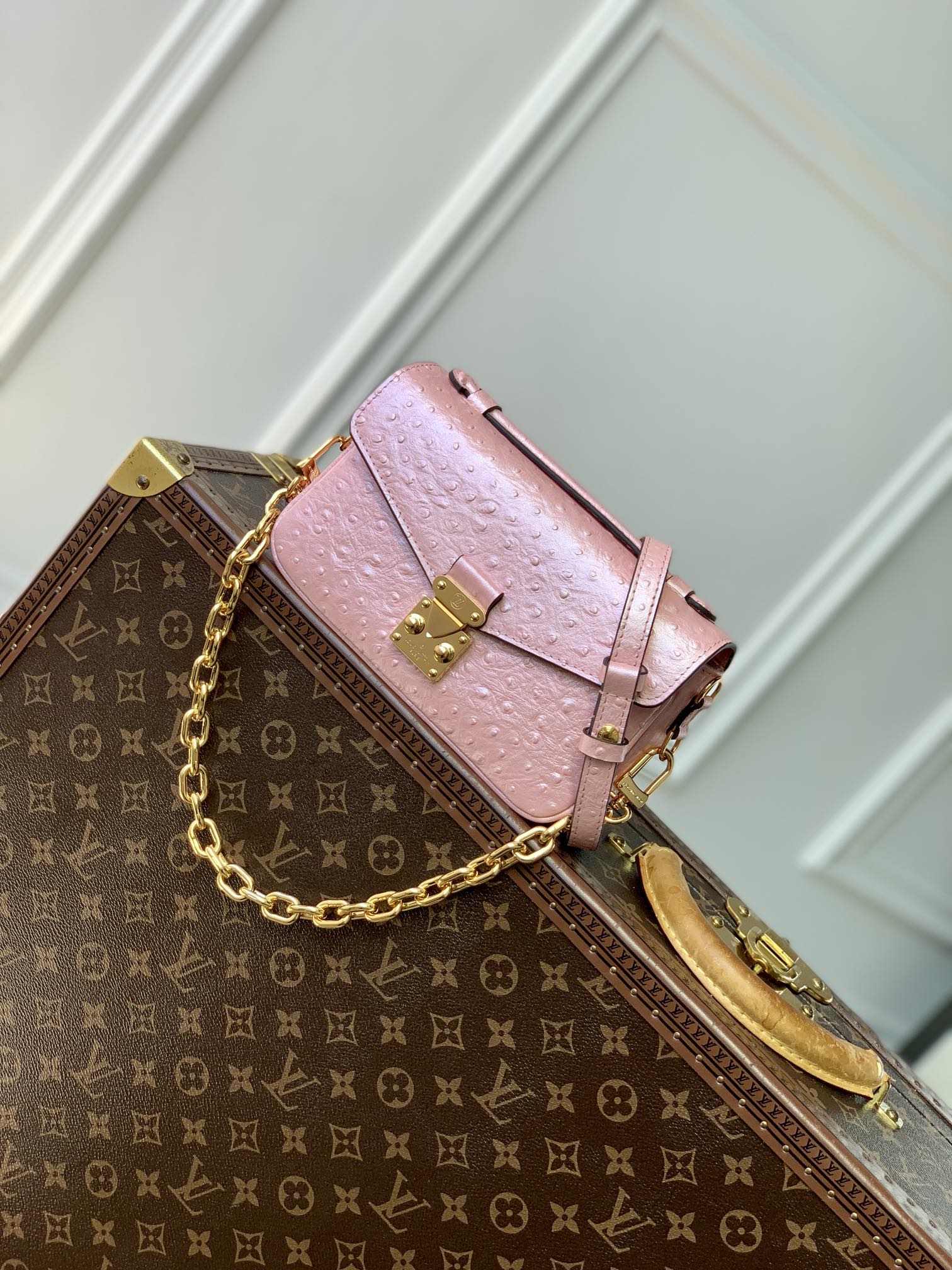 Louis Vuitton LV Pochette MeTis Kopen Tassen handtassen Roze Kettingen N85902