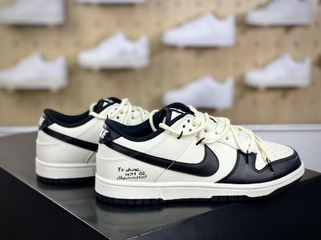 260 耐克Nike SB Dunk Low Lot"Cacao Beans"扣篮板鞋“黑米白可可豆绑绳”DD1391-100