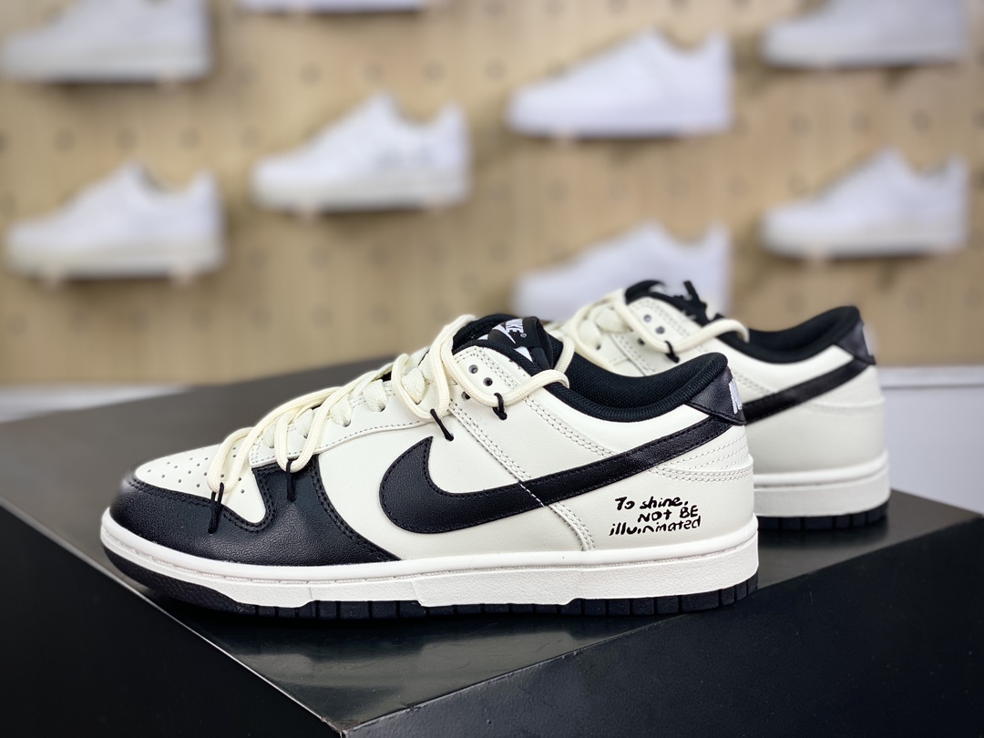 260 耐克Nike SB Dunk Low Lot"Cacao Beans"扣篮板鞋“黑米白可可豆绑绳”DD1391-100