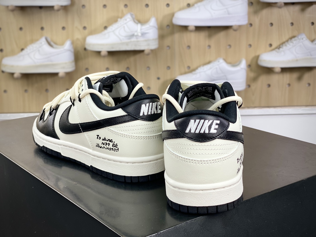 260 耐克Nike SB Dunk Low Lot"Cacao Beans"扣篮板鞋“黑米白可可豆绑绳”DD1391-100