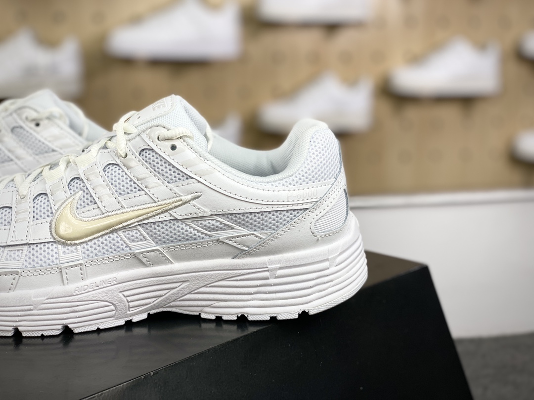 耐克Nike P-6000”Tirple White”系列低帮复古老爹风慢跑鞋“全白武士”BV1021-102