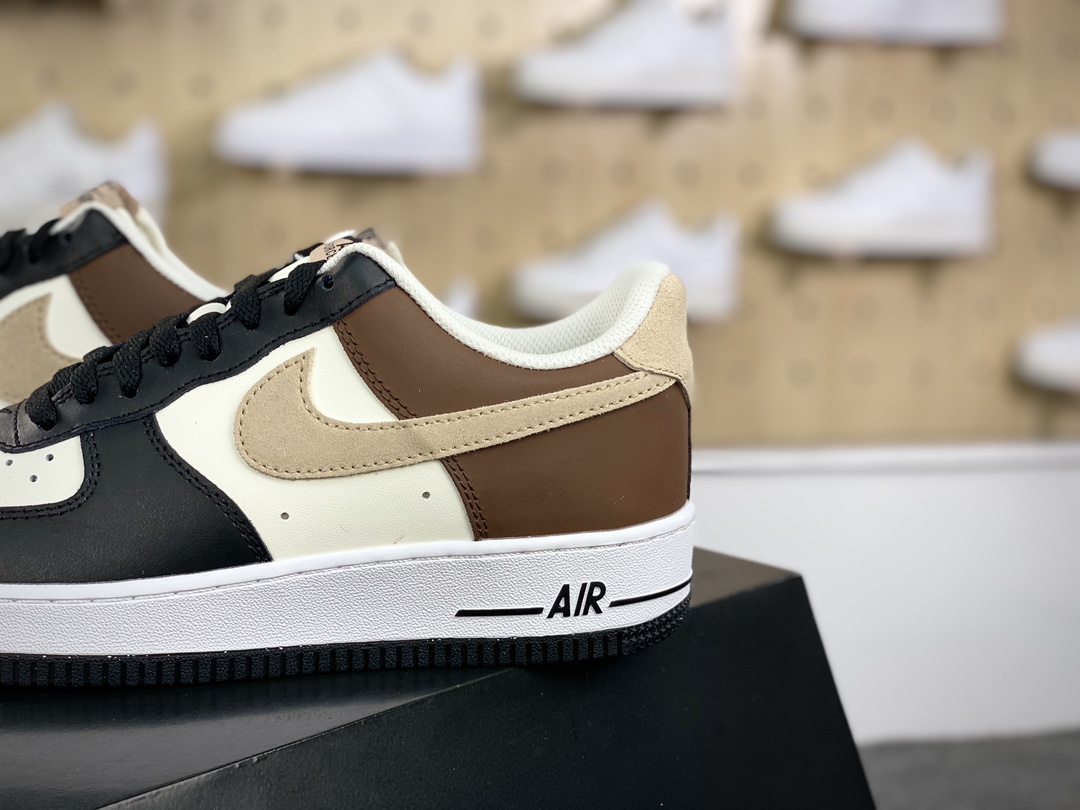 200 耐克Nike Air Force 1’07 Low"Black/White/Brown"空军一号板鞋“黑白棕黄”FB3355-200