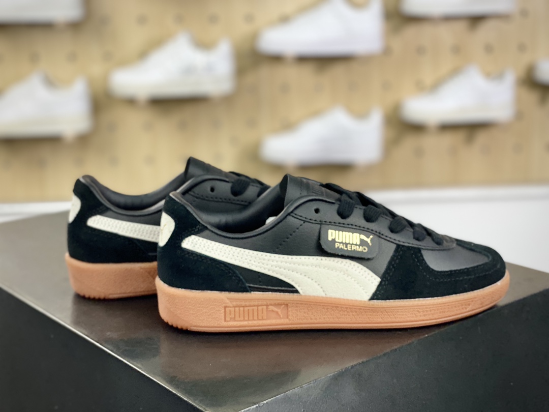 140 彪马Puma Creeper Phatty"Black Warm White"松糕增高板鞋“翻毛黑米白生胶底”396403-01