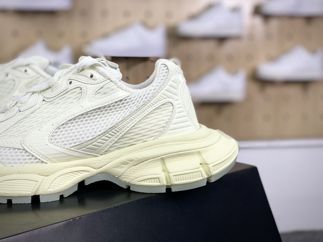 380 巴黎世家BALENCIAGA 3XL Sneakers 3+系列低帮慢跑鞋“网织米白全夜光”734731 W3XLG 9001