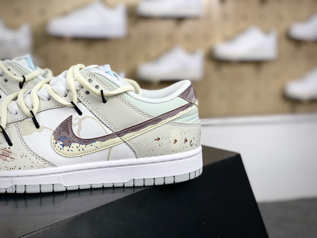 260 耐克Nike SB Dunk Low Lot"Neutral"扣篮系列低帮板鞋“皮革灰褐城市废墟绑绳”DV0831-101