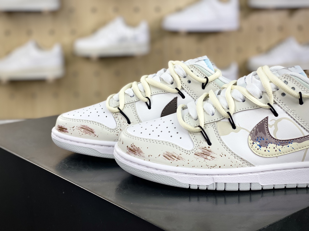 260 耐克Nike SB Dunk Low Lot"Neutral"扣篮系列低帮板鞋“皮革灰褐城市废墟绑绳”DV0831-101