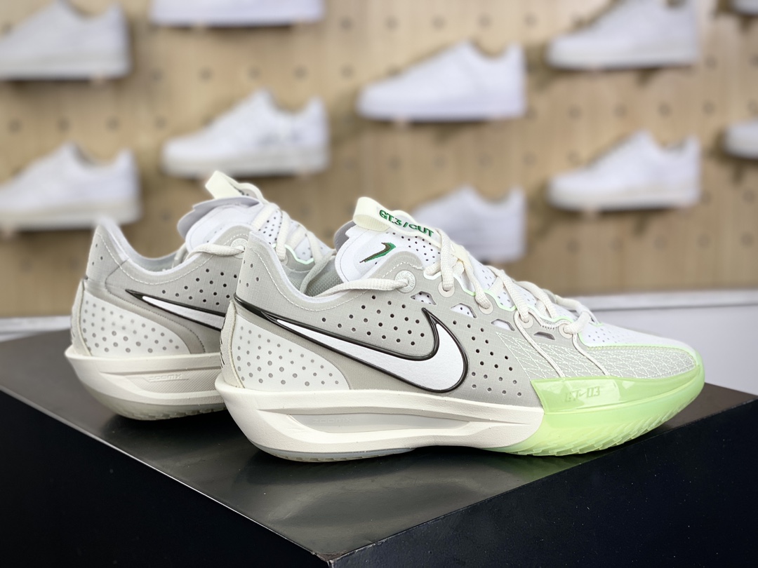 300 耐克Nike Air Zoom GT Cut 3 EP"Light Bone/Vapor Green"超跑篮球鞋“浅骨白蒸汽绿”DV2913-003