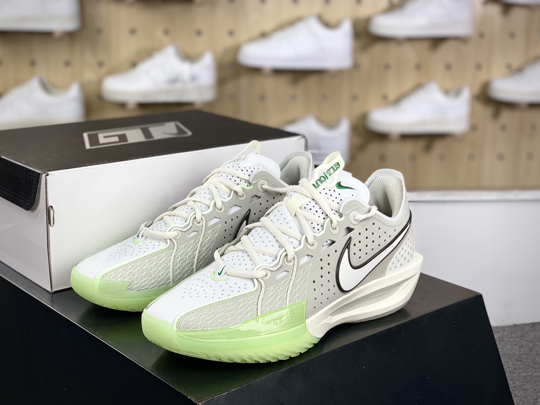 300 耐克Nike Air Zoom GT Cut 3 EP”Light Bone/Vapor Green”超跑篮球鞋“浅骨白蒸汽绿”DV2913-003