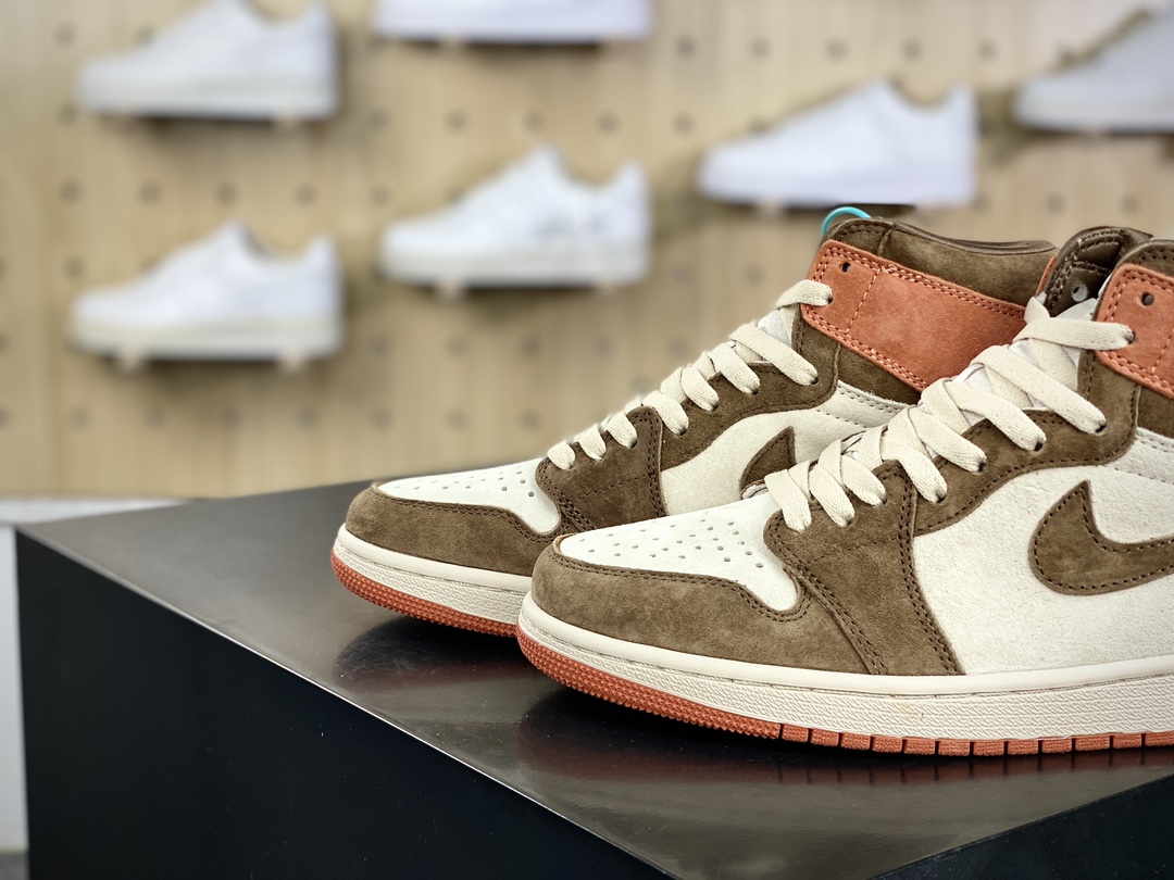 220 耐克Nike WMNS Air Jordan 1 Retro High OG"Dusted Clay"AJ1代篮球鞋“灰黄可可棕”FQ2941-200