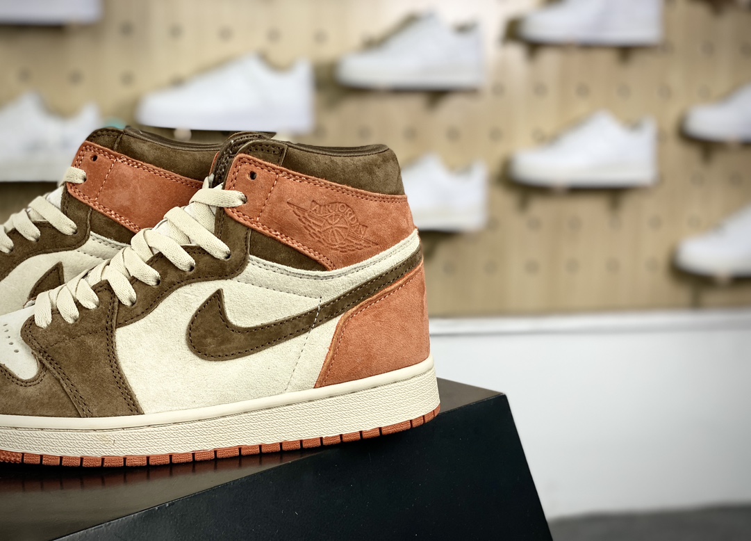 220 耐克Nike WMNS Air Jordan 1 Retro High OG"Dusted Clay"AJ1代篮球鞋“灰黄可可棕”FQ2941-200