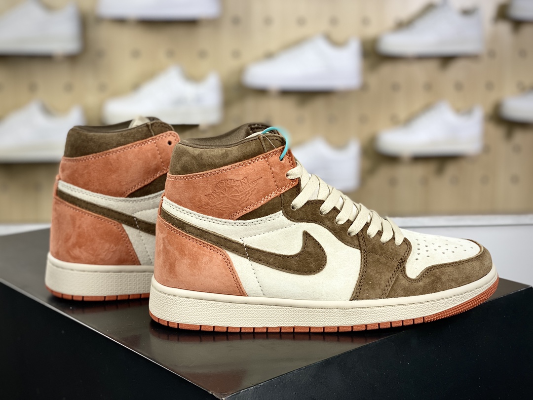 220 耐克Nike WMNS Air Jordan 1 Retro High OG"Dusted Clay"AJ1代篮球鞋“灰黄可可棕”FQ2941-200