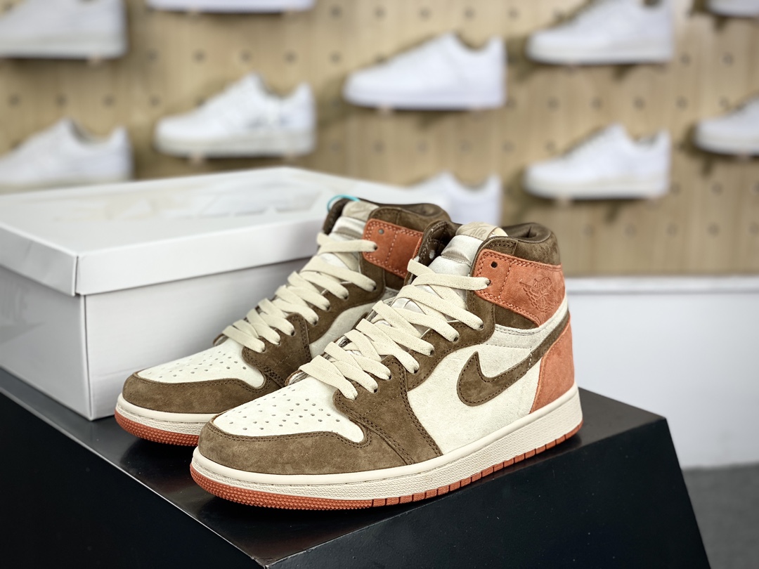 220 耐克Nike WMNS Air Jordan 1 Retro High OG”Dusted Clay”AJ1代篮球鞋“灰黄可可棕”FQ2941-200