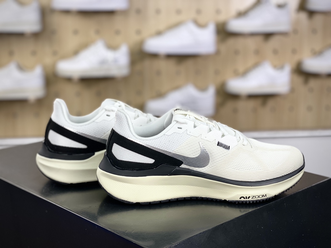 200 耐克Nike Air Zoom Structure 25"White Black Sliver"25代跑步鞋“白黑银钩子”DJ7884-104