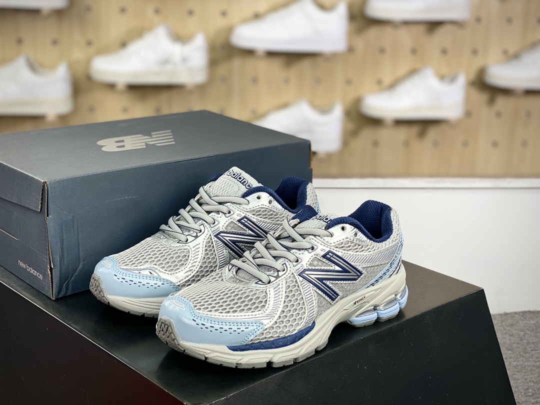 180 NB新百伦New Balance ML860V2系列低帮慢跑鞋“银灰浅蓝”ML860BB2