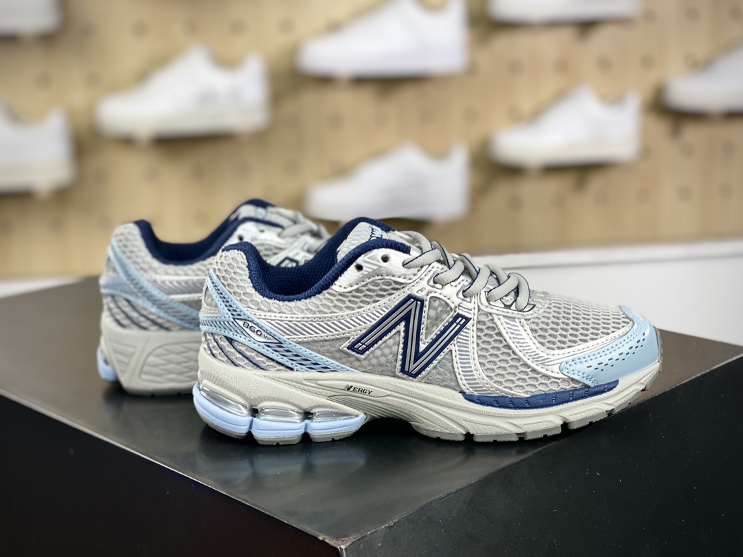 180 NB新百伦New Balance ML860V2系列低帮慢跑鞋“银灰浅蓝”ML860BB2