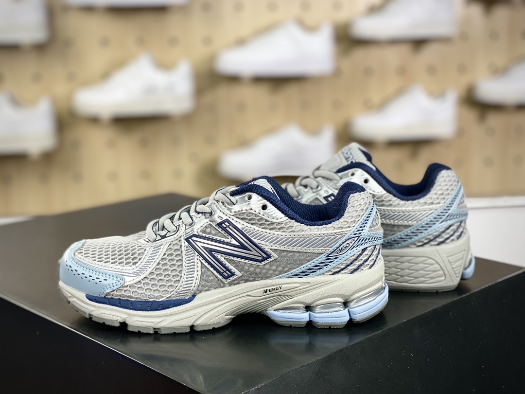 180 NB新百伦New Balance ML860V2系列低帮慢跑鞋“银灰浅蓝”ML860BB2