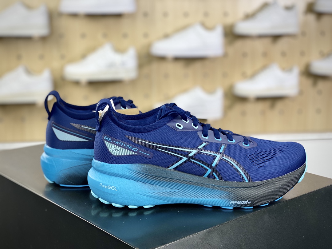 220 亚瑟士/Asics Gel-Kayano 31 卡亚诺31代低帮全能慢跑鞋“宝蓝色”1011B867-401