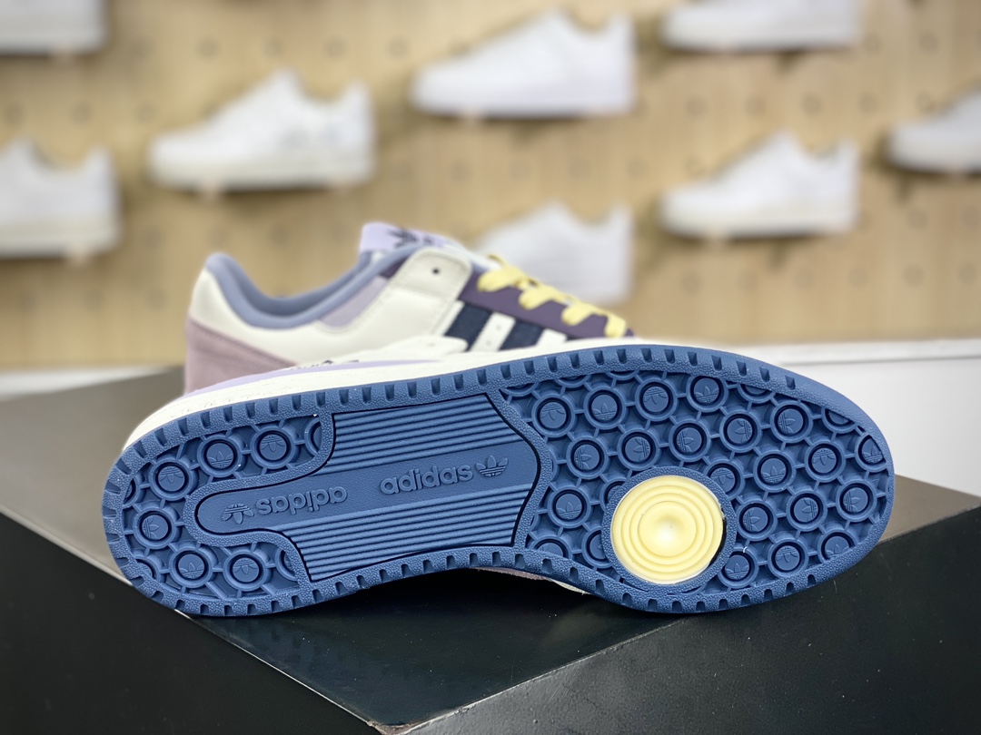 三叶草Adidas Originals Forum 84 Low CL罗马系列低帮板鞋“浅蓝紫”ID6266