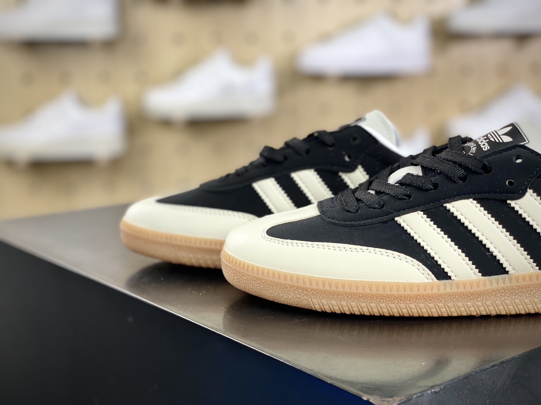 180 三叶草Adidas Originals Samba OG"Off White"桑巴舞板鞋“芝麻黄黑生胶底”IE5836