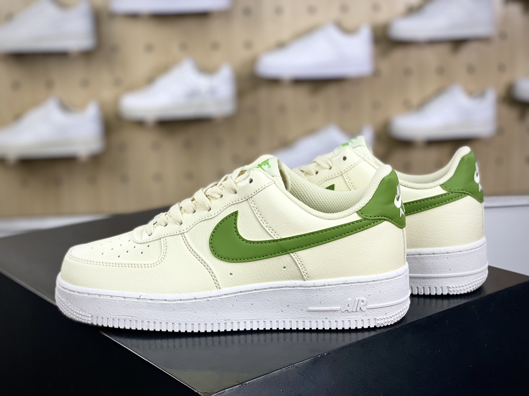 200 耐克Nike Air Force 1’07 Low Next Nature"Coconut Milk/Green"空军一号板鞋“皮革奶白绿”DV3808-102