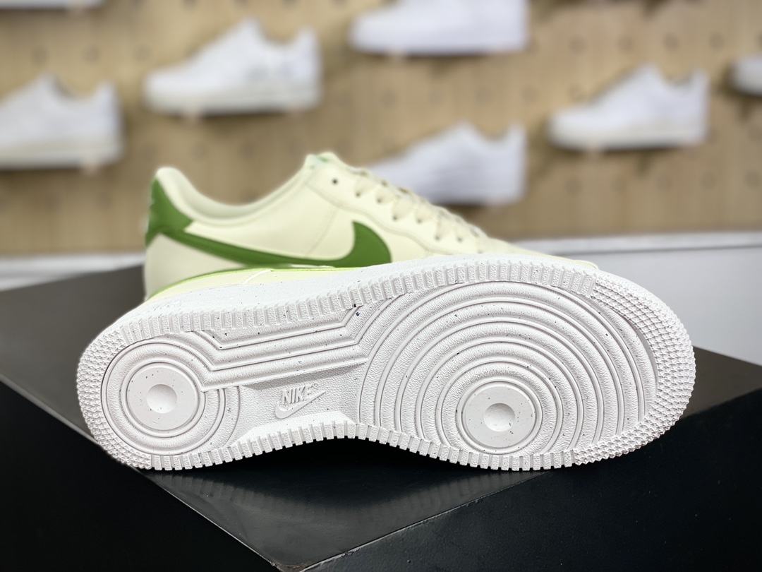 200 耐克Nike Air Force 1’07 Low Next Nature"Coconut Milk/Green"空军一号板鞋“皮革奶白绿”DV3808-102