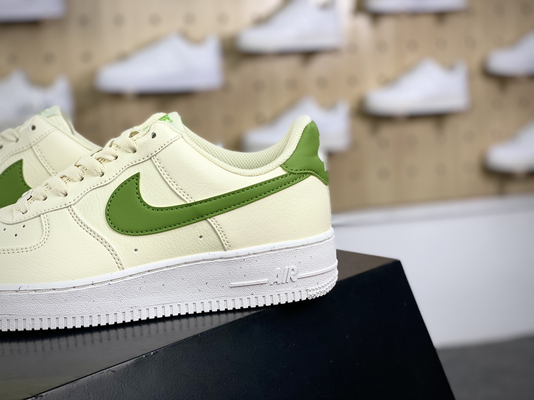 200 耐克Nike Air Force 1’07 Low Next Nature"Coconut Milk/Green"空军一号板鞋“皮革奶白绿”DV3808-102