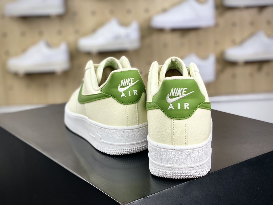 200 耐克Nike Air Force 1’07 Low Next Nature"Coconut Milk/Green"空军一号板鞋“皮革奶白绿”DV3808-102