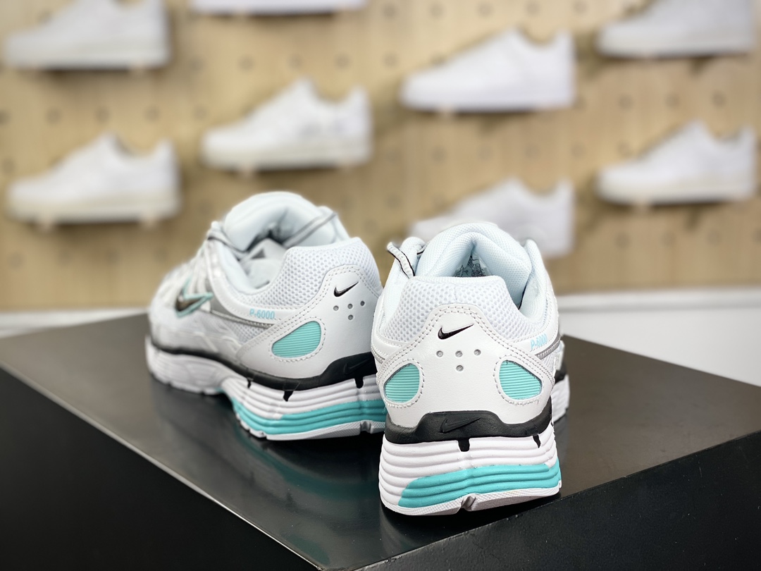 耐克Nike P-6000”White/Mint green/Black”系列低帮慢跑鞋“白黑薄荷绿”BV1021-104