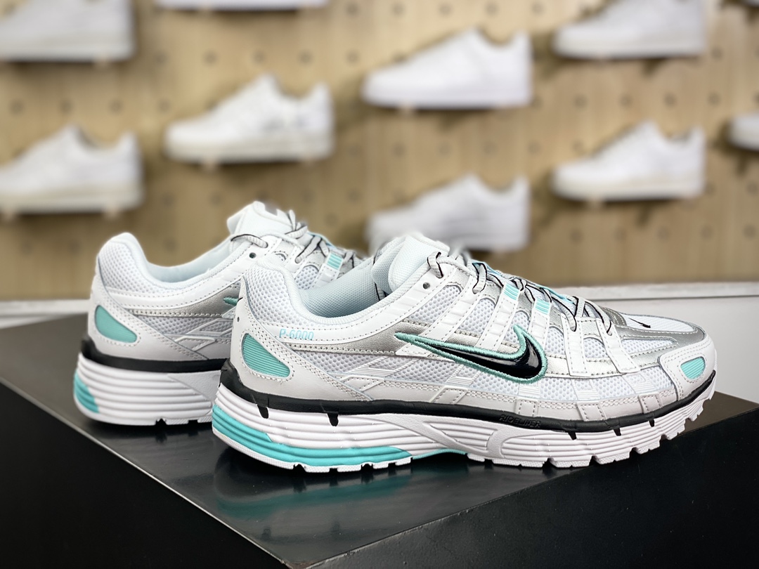 耐克Nike P-6000”White/Mint green/Black”系列低帮慢跑鞋“白黑薄荷绿”BV1021-104