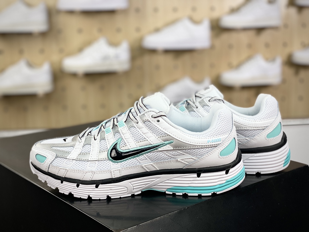 耐克Nike P-6000”White/Mint green/Black”系列低帮慢跑鞋“白黑薄荷绿”BV1021-104