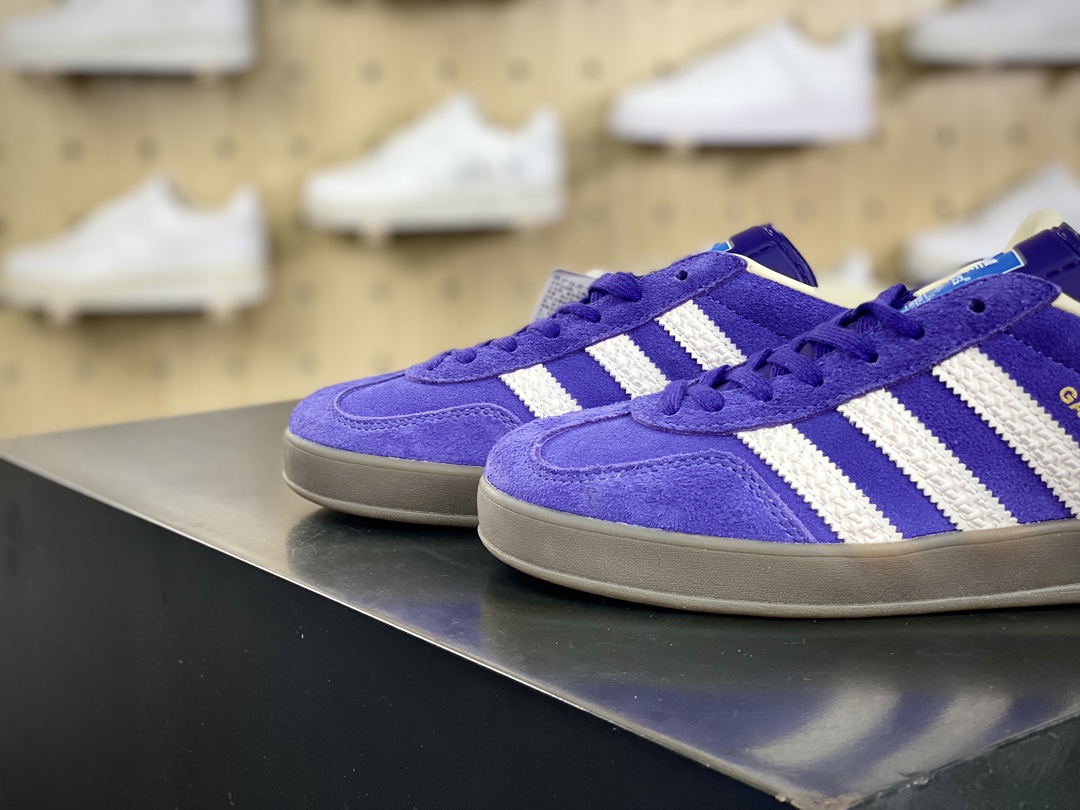 160 阿迪达斯Adidas Gazelle Indoor Trainers 羚羊板鞋“翻毛罗兰紫焦糖底”IF1806