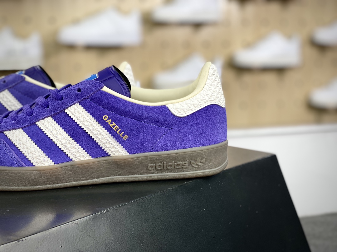 160 阿迪达斯Adidas Gazelle Indoor Trainers 羚羊板鞋“翻毛罗兰紫焦糖底”IF1806