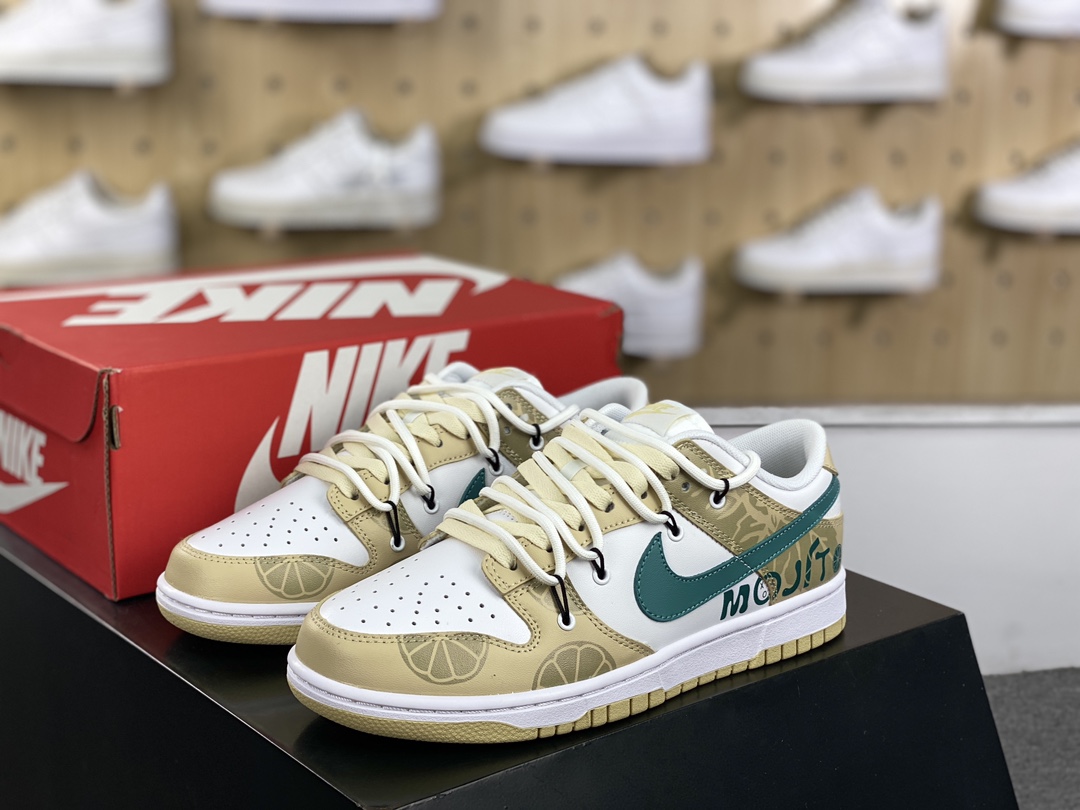 260 耐克Nike SB Dunk Low Lot”Mojito”扣篮系列低帮板鞋“酒鬼柠檬黄莫吉托绑绳”DV0833-100