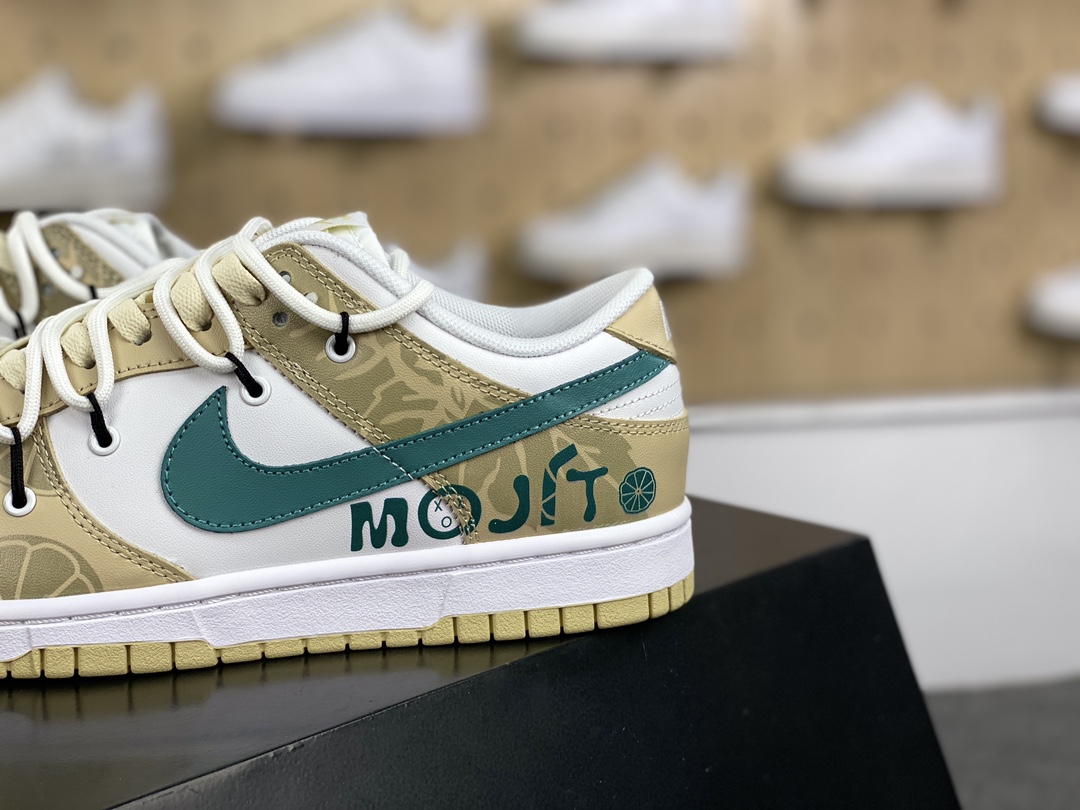 260 耐克Nike SB Dunk Low Lot"Mojito"扣篮系列低帮板鞋“酒鬼柠檬黄莫吉托绑绳”DV0833-100