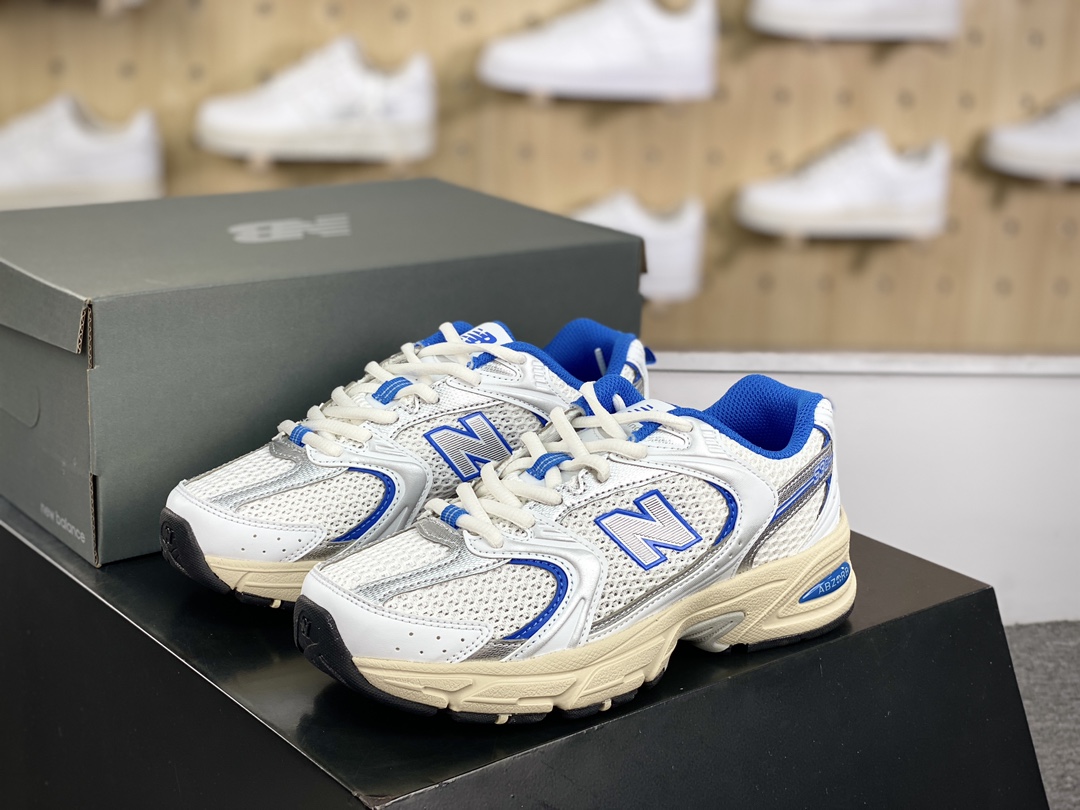 NB新百伦New Balance MR530系列低帮复古跑步鞋“白银蓝莓优格”MR530EA