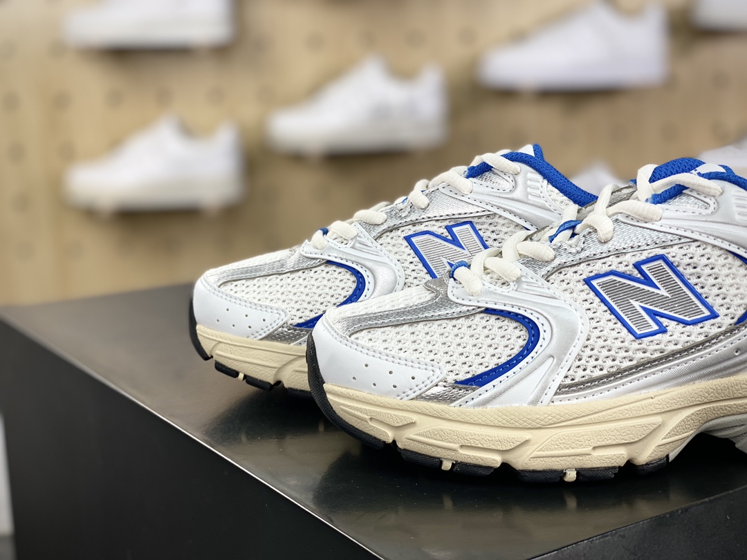 NB新百伦New Balance MR530系列低帮复古跑步鞋“白银蓝莓优格”MR530EA